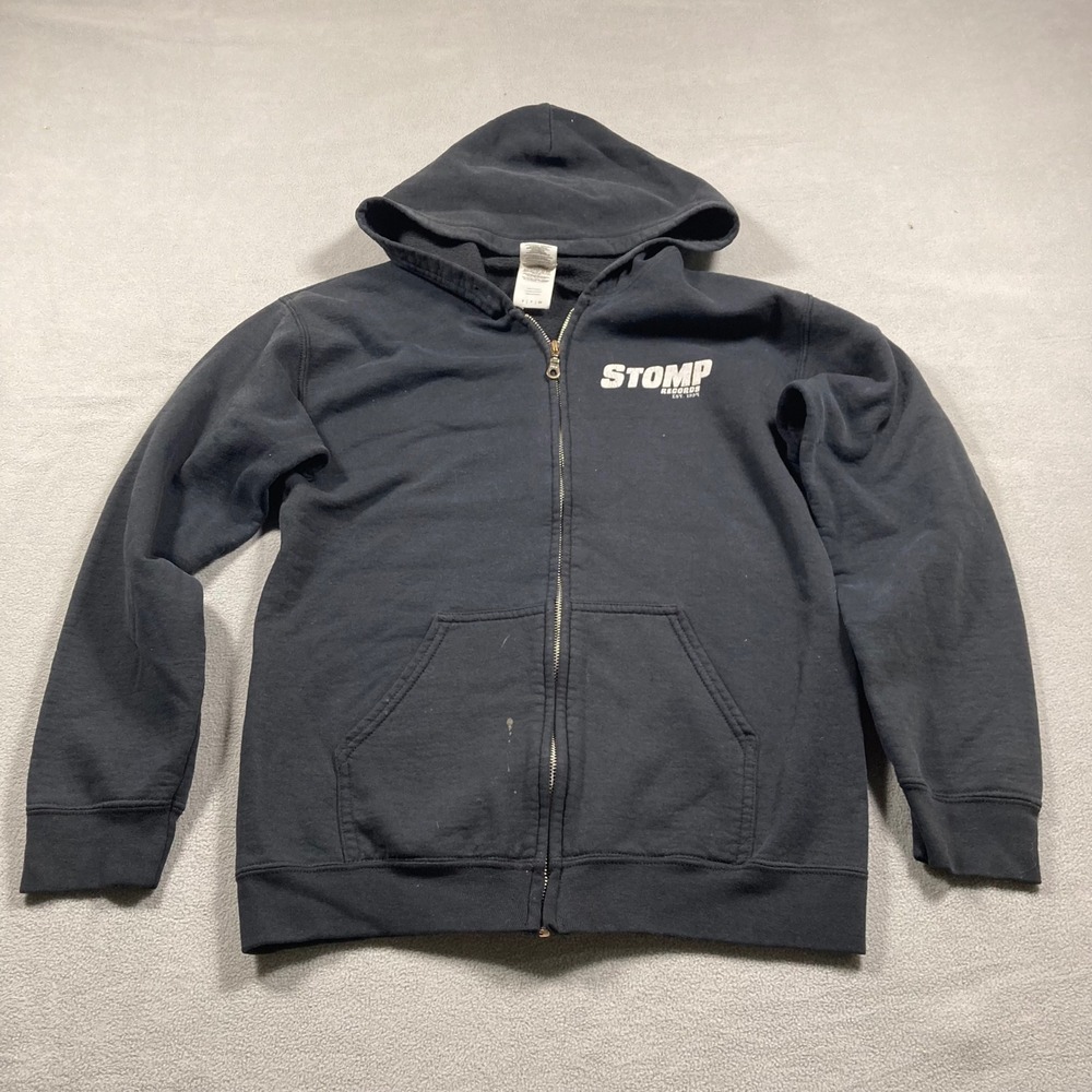 Gildan hoodie Mens Size Small Black Heavy Blend Solid